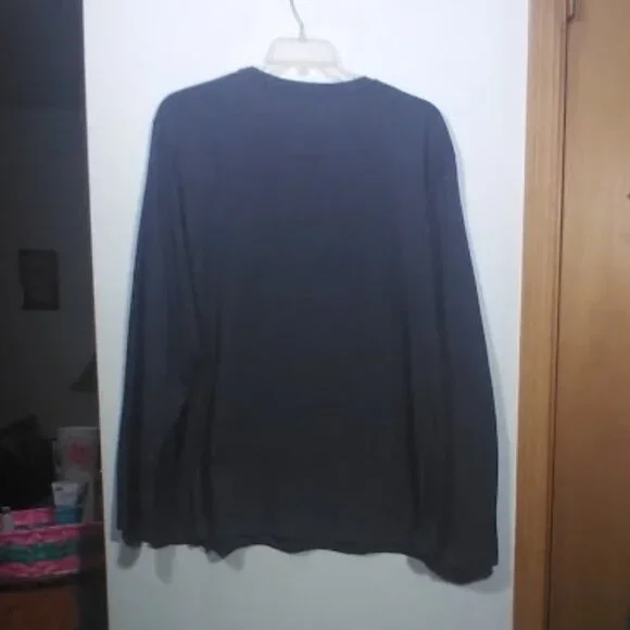 NWOT Nautica Men’s Size XL Heather Gray Long-Sleeve Shirt - Picture 4 of 9